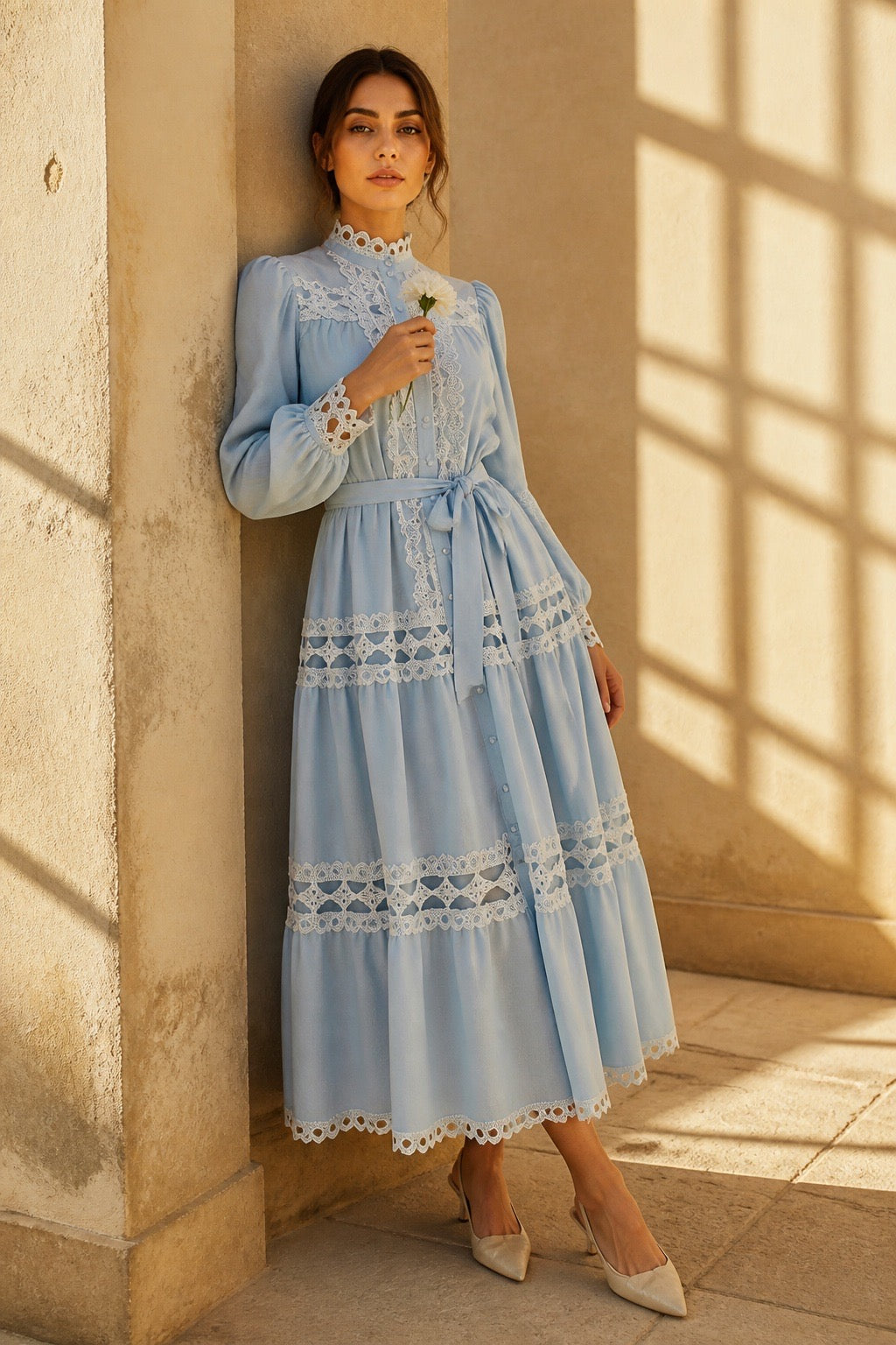 Maxikleid „Blue Romance