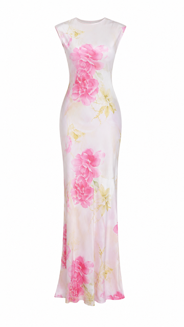 Elegant Maxi Dress with Floral Print