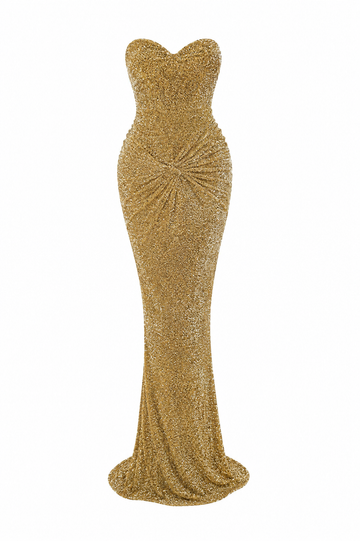 Glitzer-Abendkleid