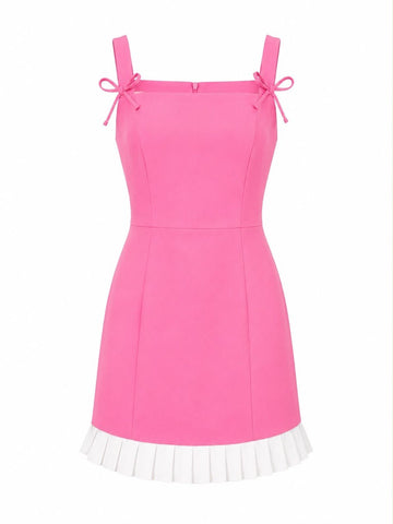Rosa Eleganz Minikleid